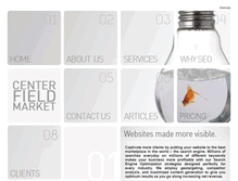 Tablet Screenshot of centerfieldmarket.com